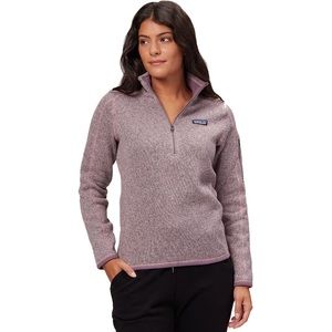 Women's Better Sweater® 1/4-Zip Fleece Heathered Purple